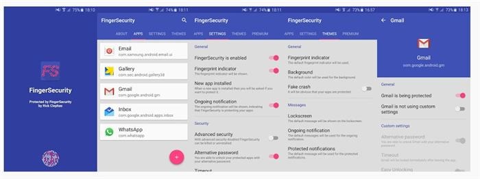 Galaxy Note 5 Protect apps using fingerprint reader